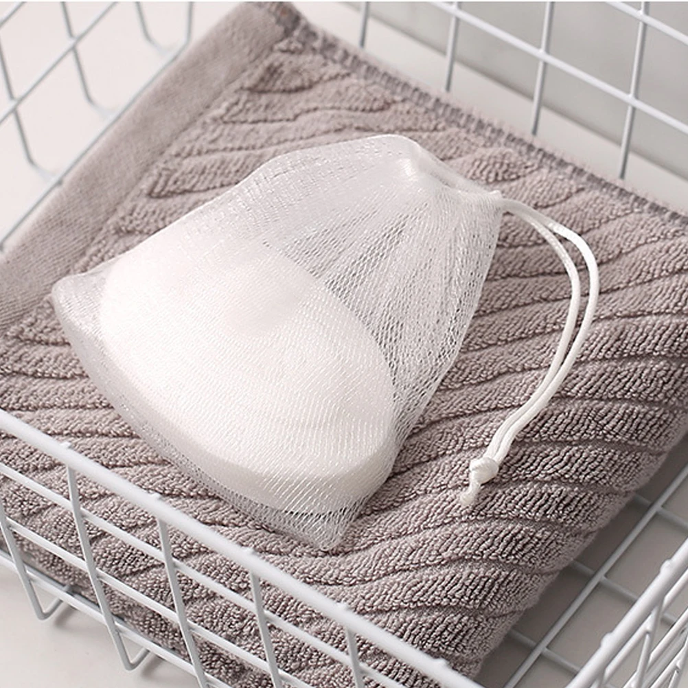 

30Pcs Soap Bag Exfoliating Mesh Pouch for Face Body Cleansing Drawstring Bath Net Household Skin Care Tool Portable Shower
