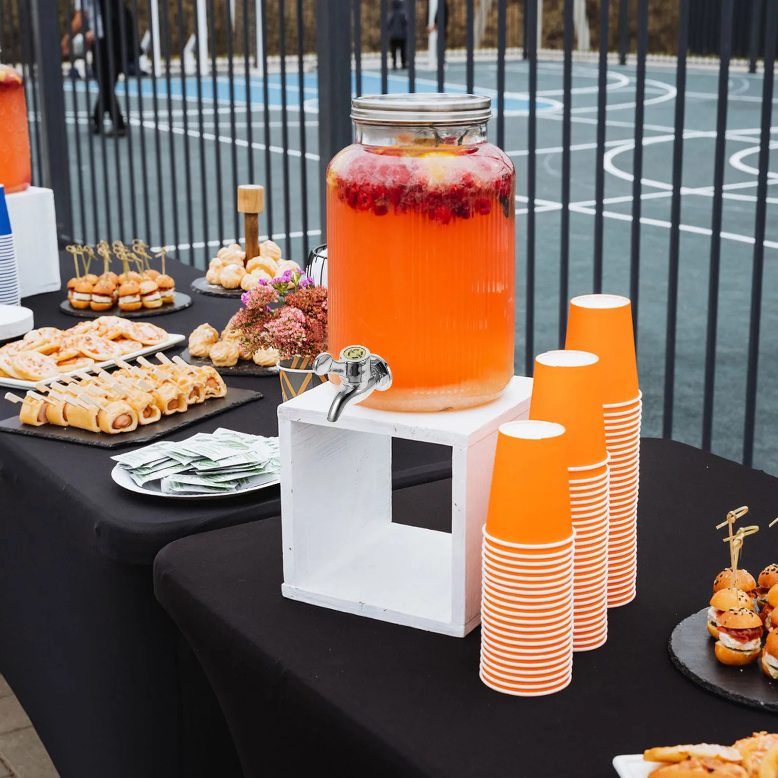 استبدال حنفية موزع المشروبات لفتحات 17-21 مللي متر مادة متينة فضية اللون منازل مكاتب المطاعم أجزاء المشروبات الباردة #5