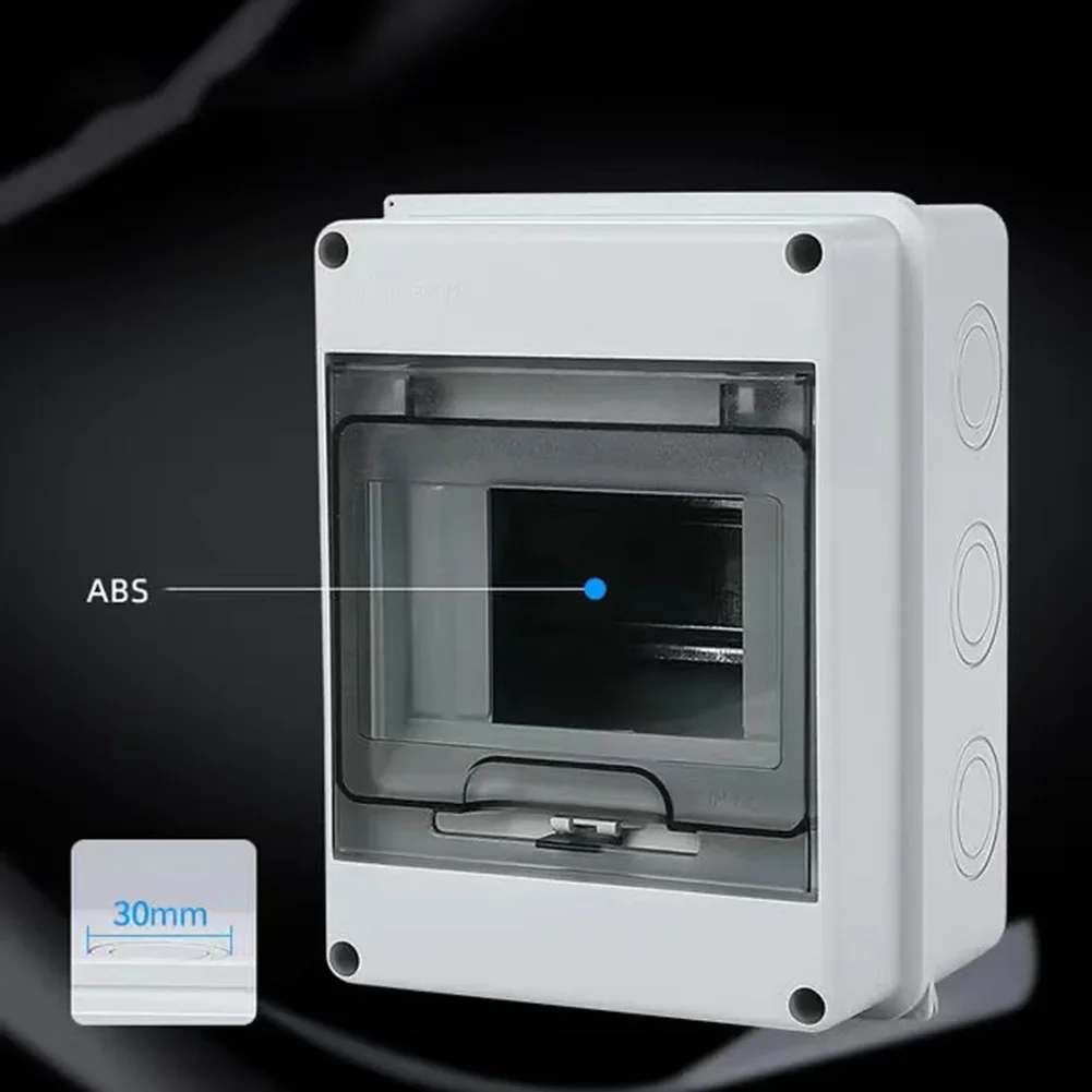 Accessories Fuse Box ABS Lockable Surface-Mounted 1 Row For 5 Modules Distribution Box IP65 Waterproof Brand New