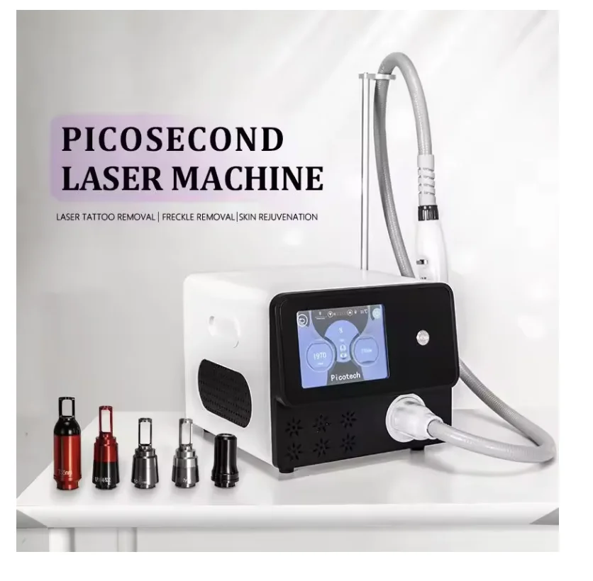 Hot Selling Q-switched Picosecond Laser Tattoo Removal Machine with Laser Wavelengths 1064nm 755 532 Pigment Removal Hair Remove