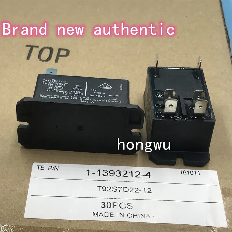 100% Original New 1PCS/ T92S7D22-12 DC12V relay 30A 6pins