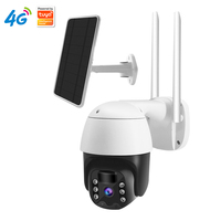 2MP 1080P Metal Case Tuya APP 4G/WIFI IP Camera Solar Power Wireless PTZ Full Color Home Security Intercom CCTV Baby Monitor