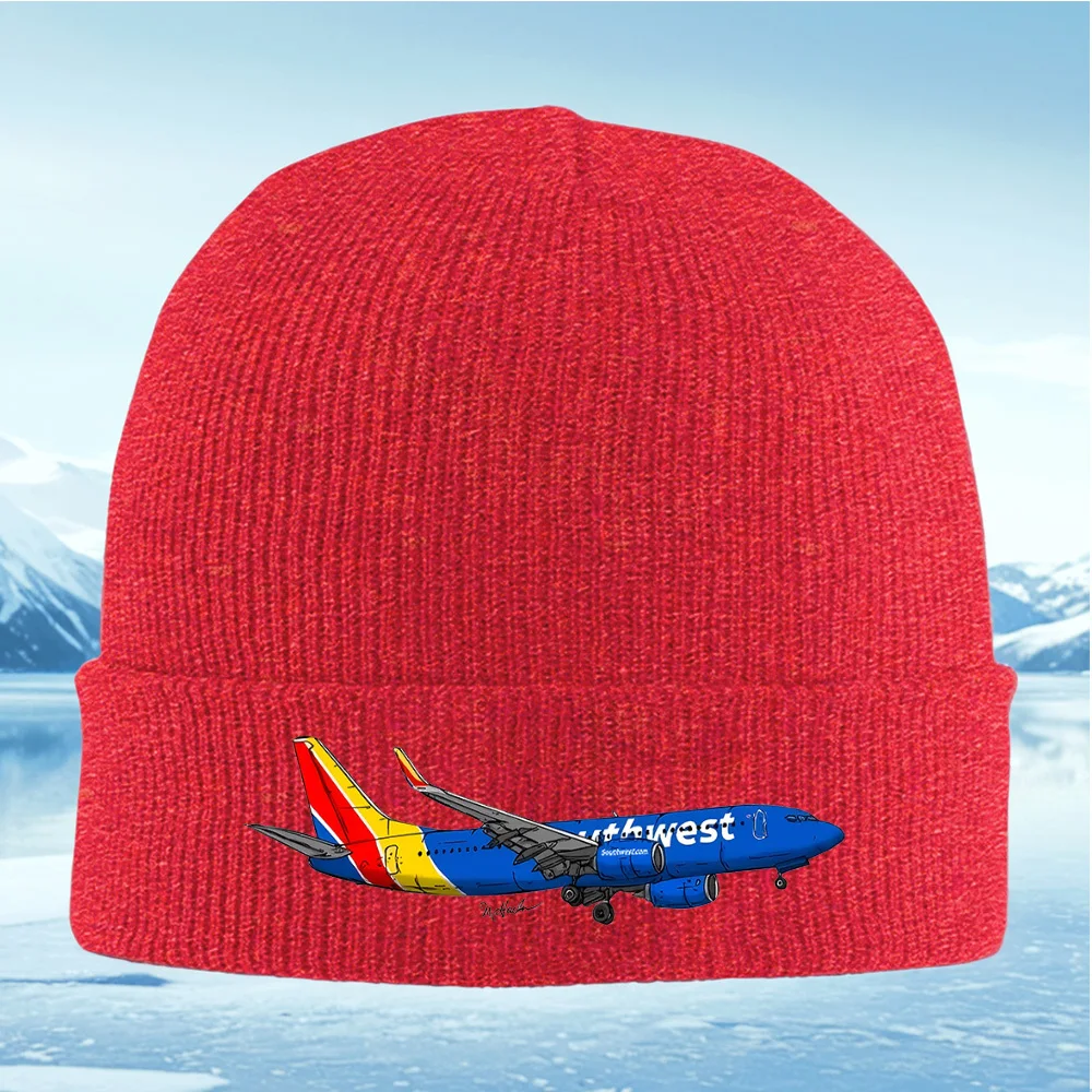 طائرة جنوب غربية بأجنحة للرجال والنساء للجنسين قبعة محبوكة قبعة صوفية شتوية حرارية دافئة لعيد الميلاد وركوب الدراجات في الهواء الطلق والمشي لمسافات طويلة #5