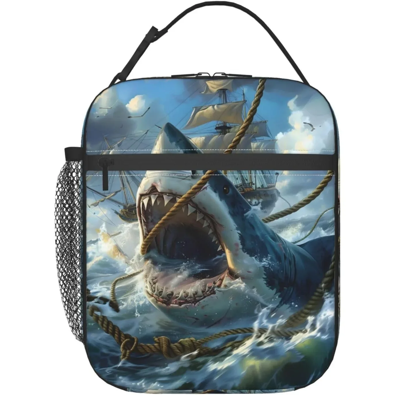 Shark Lunch Box For Women Men Boys , Insulated Cooler Lunch Bag