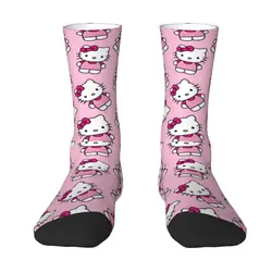 Hello Kitty Dress Socks Men's Women's Warm Fashion Novelty Cartoon Crew Socks