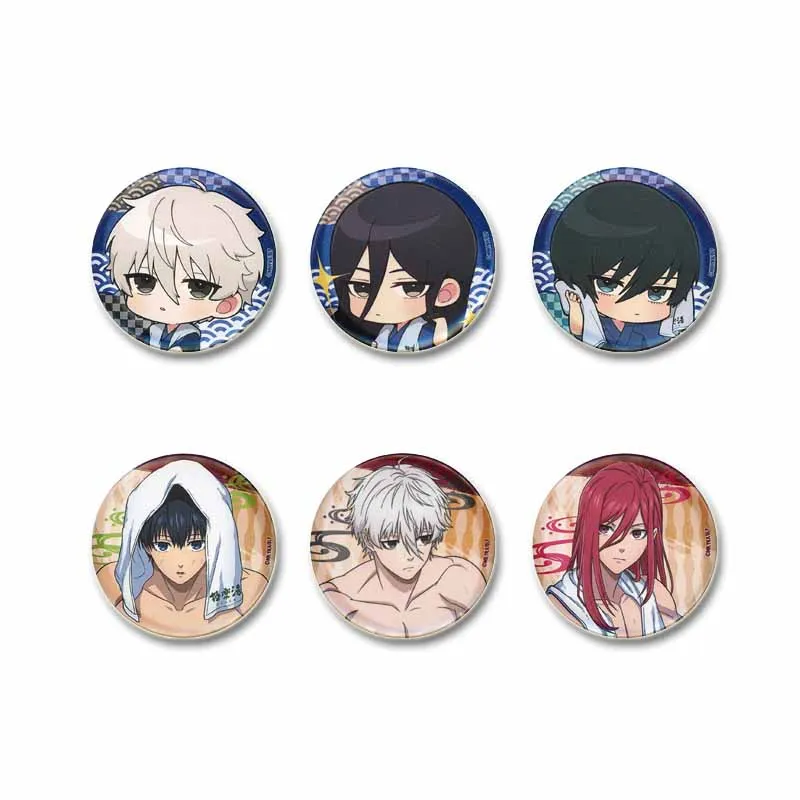 Blue Lock Anime Icons Round Enamel Pin Tinplate Snap-in Brooches for Backpack Clothes Creative Cartoon Figure Yoichi Badge Gifts #3