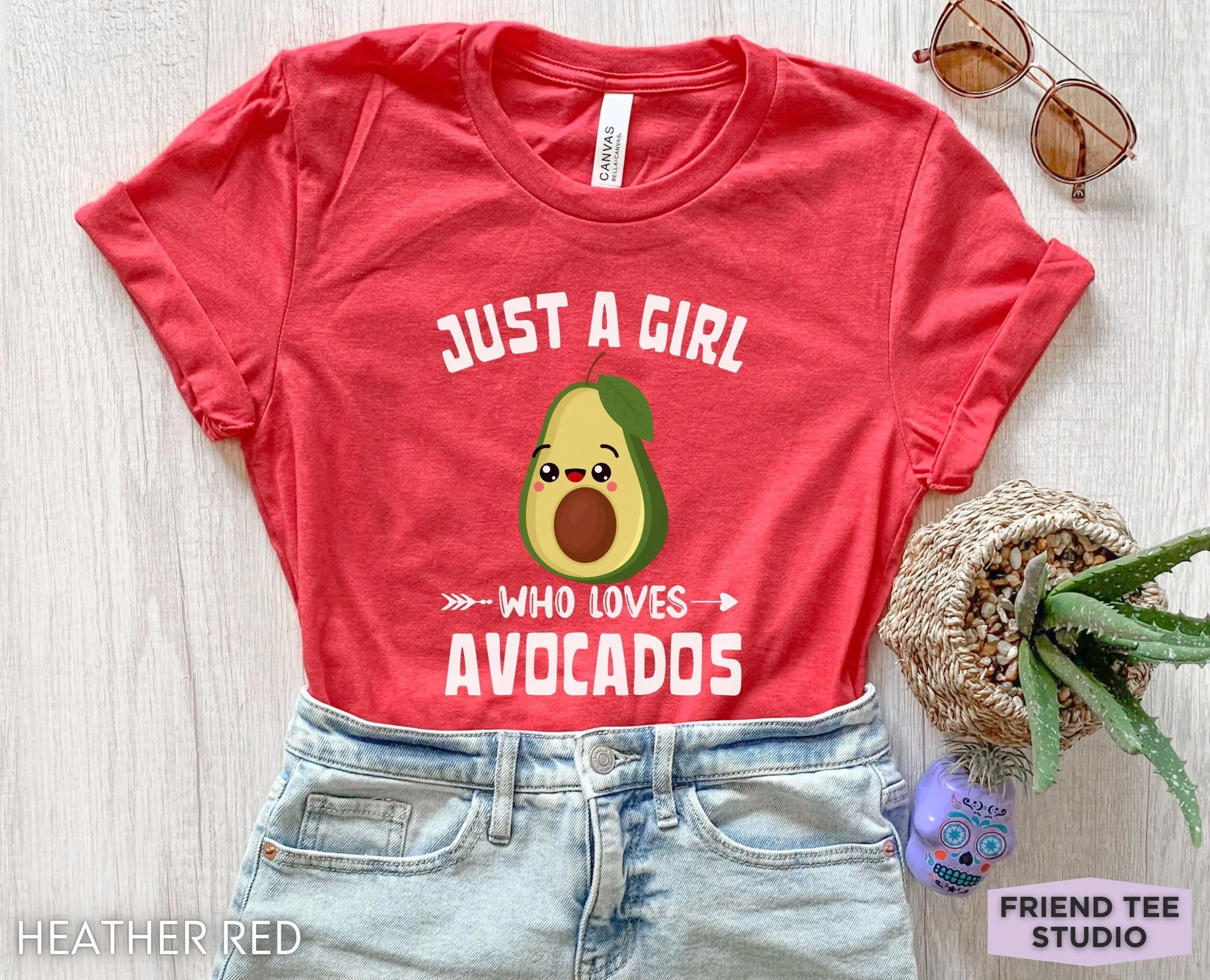 تي شيرت الأفوكادو مضحك للفتيات فاكهة مزرعة هاس #1