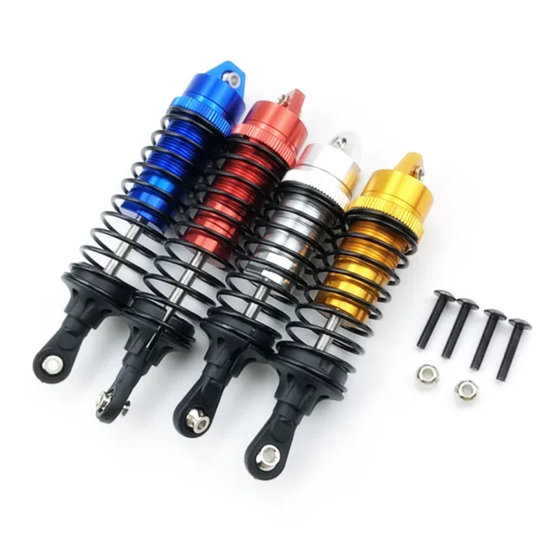 4pcs Metal Front And Rear Shock Absorber For Traxxas Slash 4X4 VXL 2WD Rustler Stampede Hoss 1/10 RC Car Upgrades Parts