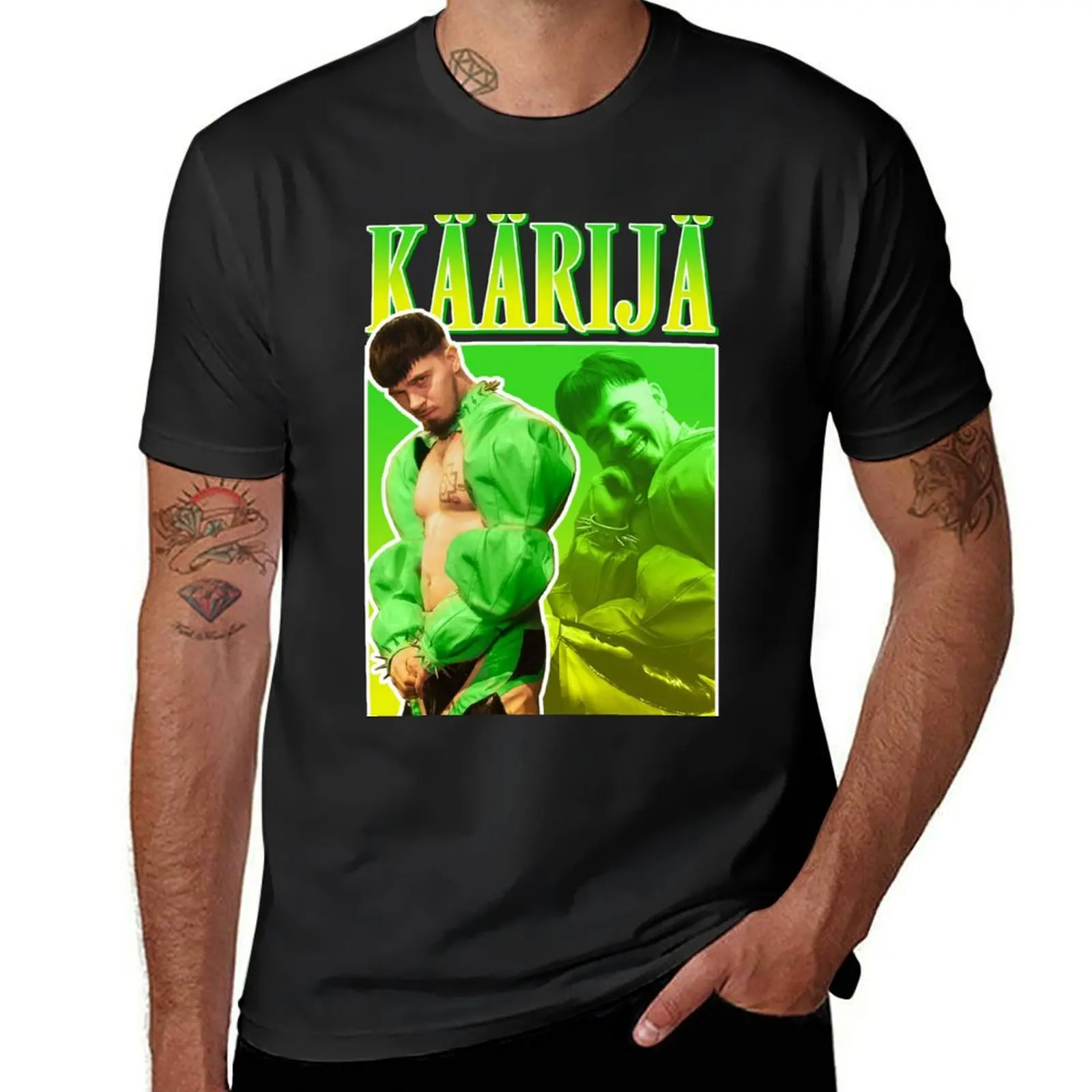 

Krij Cha Cha Cha Eurovision 2023 Finland Y2K Kaarija T-Shirt kawaii clothes anime clothes Blouse slim fit t shirts for men