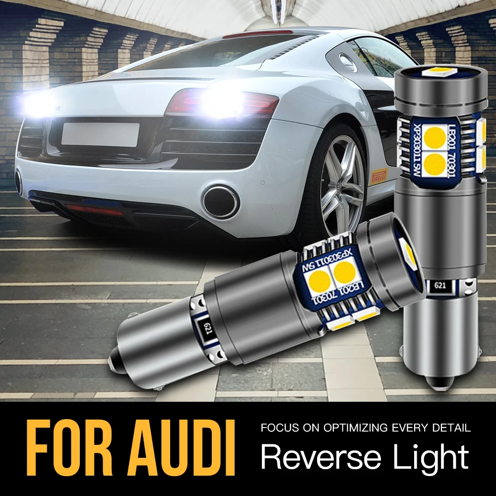 

2x H21W BAY9S 64136 Canbus No Error LED Reverse Light Blub Backup Lamp For Audi R8 2007 2008 2009 2010 2011 2012 2013 2014 2015