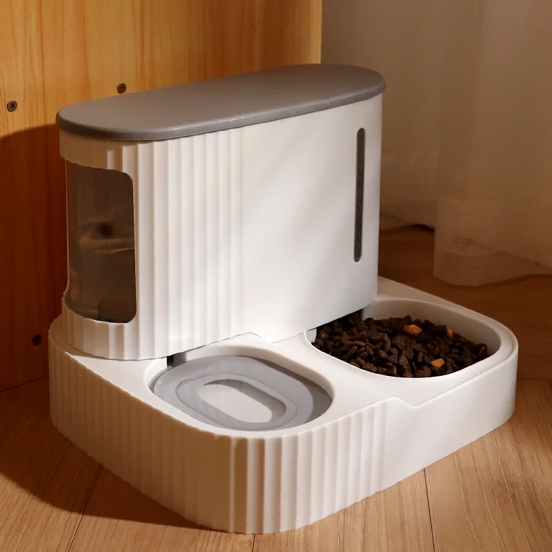 Cuenco para Gato de doble uso para perros, cuencos alimentadores para gatitos, bebedero automático para alimentos, productos de bebedero para alimentación de cachorros de 3L de capacidad