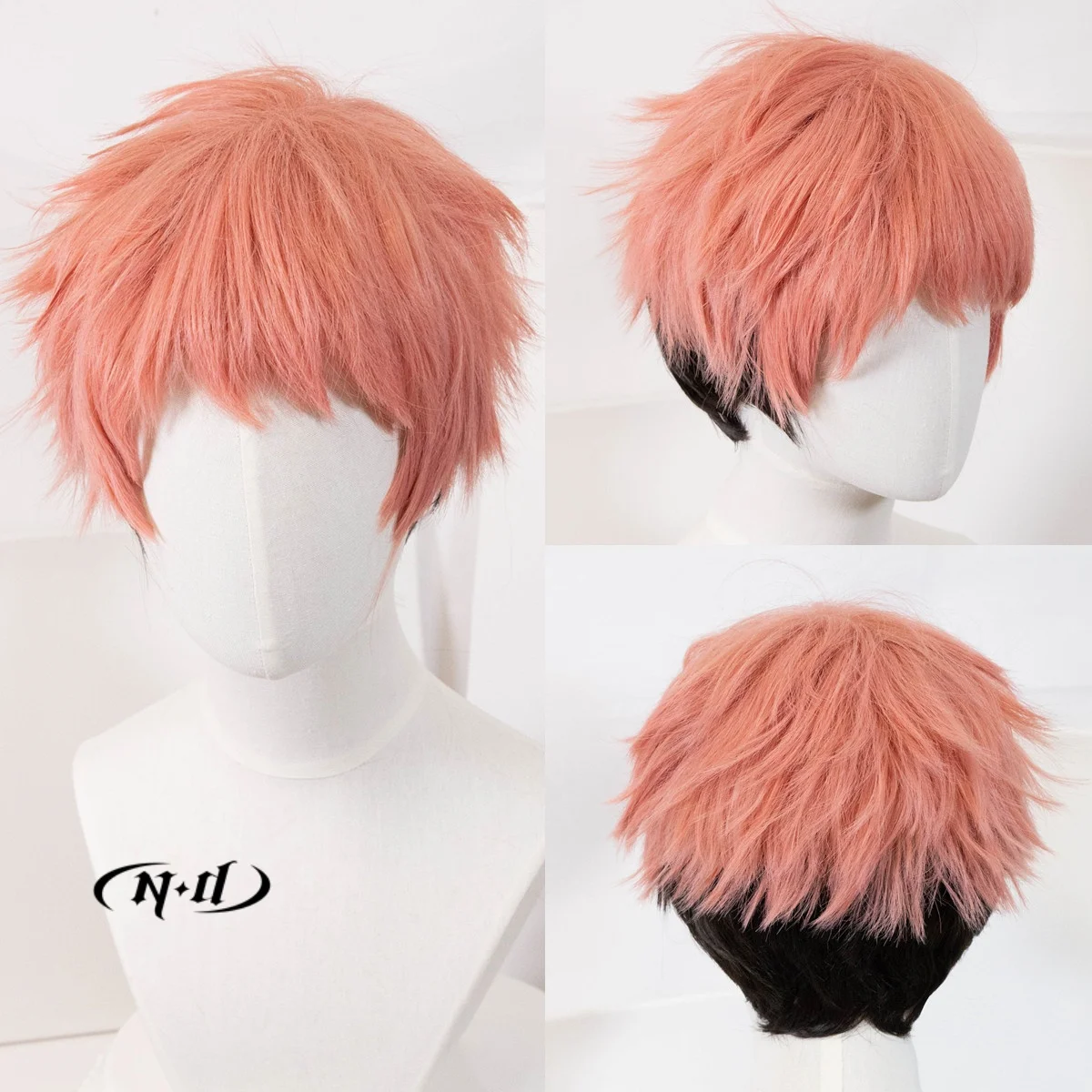

ND Yuji Itadori Косплей Парики Шиньон Jujutsu Kaisen Аниме Косплей Парики Волос для Comic Con Coser Костюм Вечеринка Термостойкий