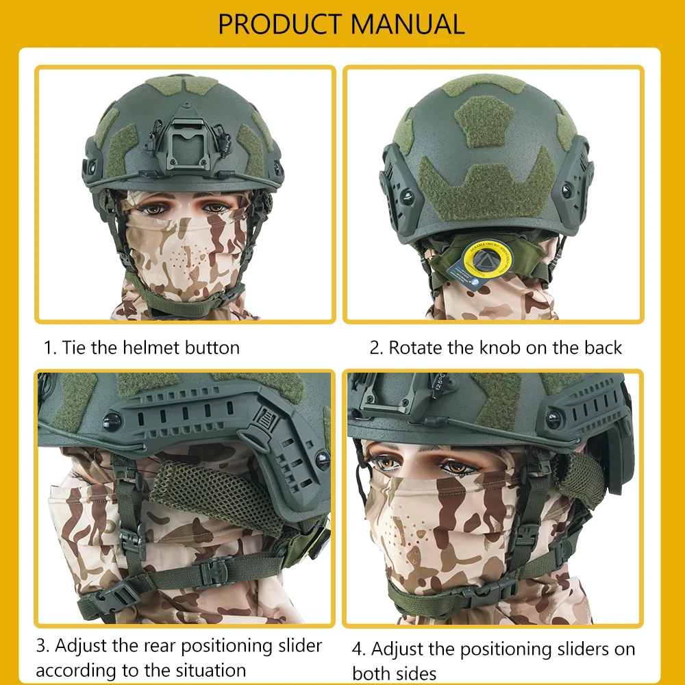 BOOIU Fast Tactical Helmet Wendy Suspension System Fiberglass Outdoor Activity Training Safety Riot And Rapid Protection Helmet