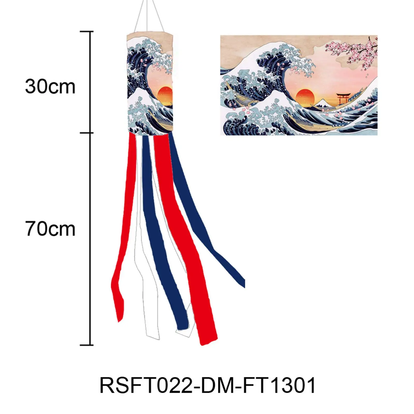 Japanese Carp Windsock Streamer Flag Hanging Ornaments Decorative for Sushi Bar Restaurant Home Outdoor Decoration Fitments