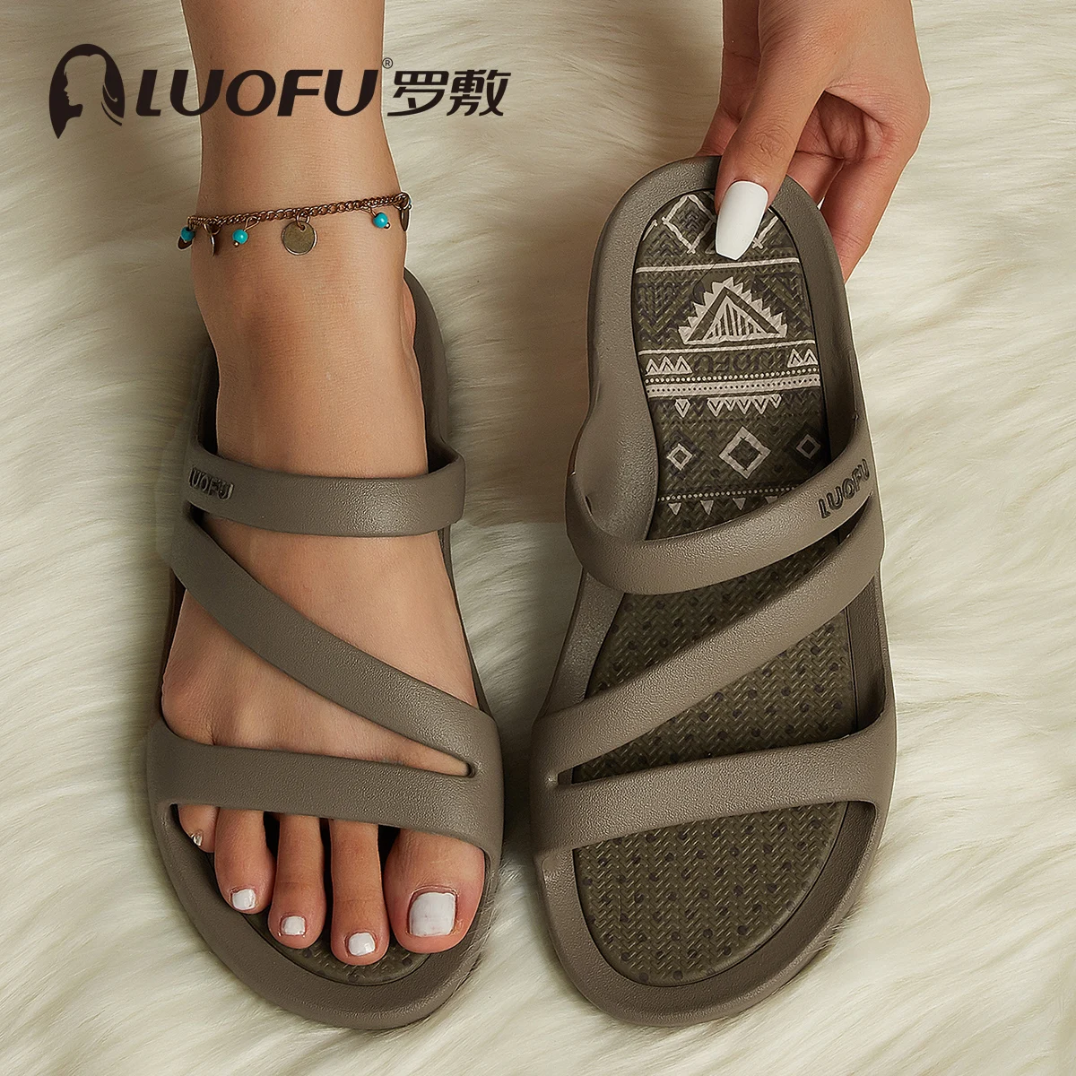 Women'S Shoes Ecco - Nowe modne letnie damskie klapki Luofu,