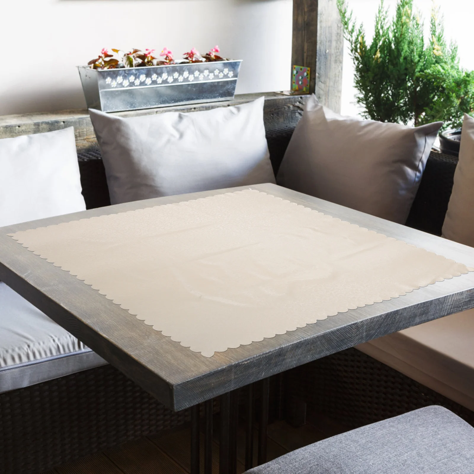 

Oil Proof Waterproof PVC Tablecloth Heat Resistant Stain Resistant Table Cover Dining Table Protector Decorative Cover