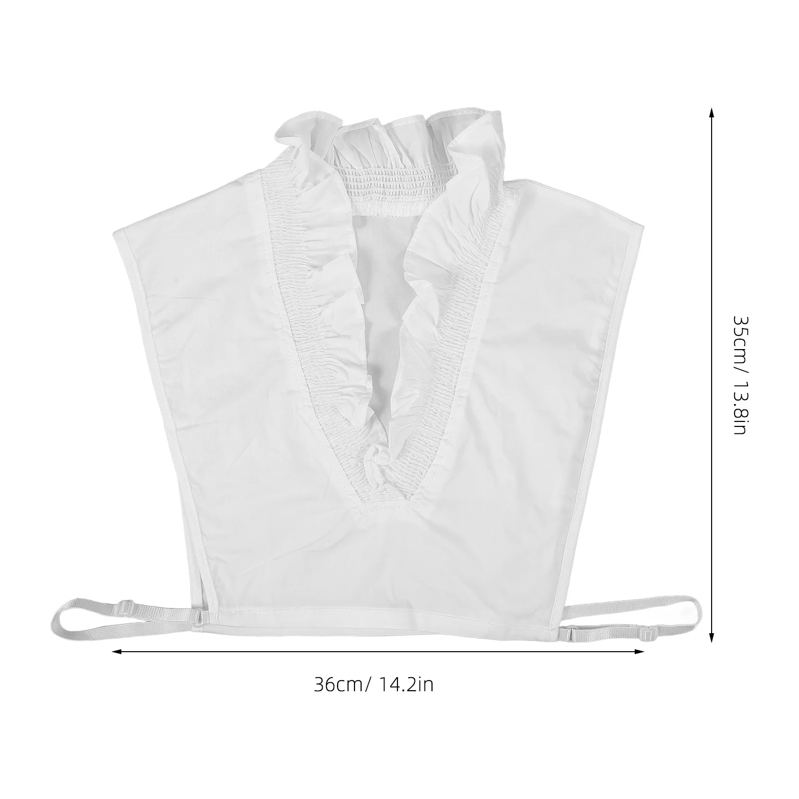 تكدرت وهمية طوق لينة انفصال قميص طوق للنساء بلوزة عصرية ملحق متعدد الأغراض الملابس ديكور #2