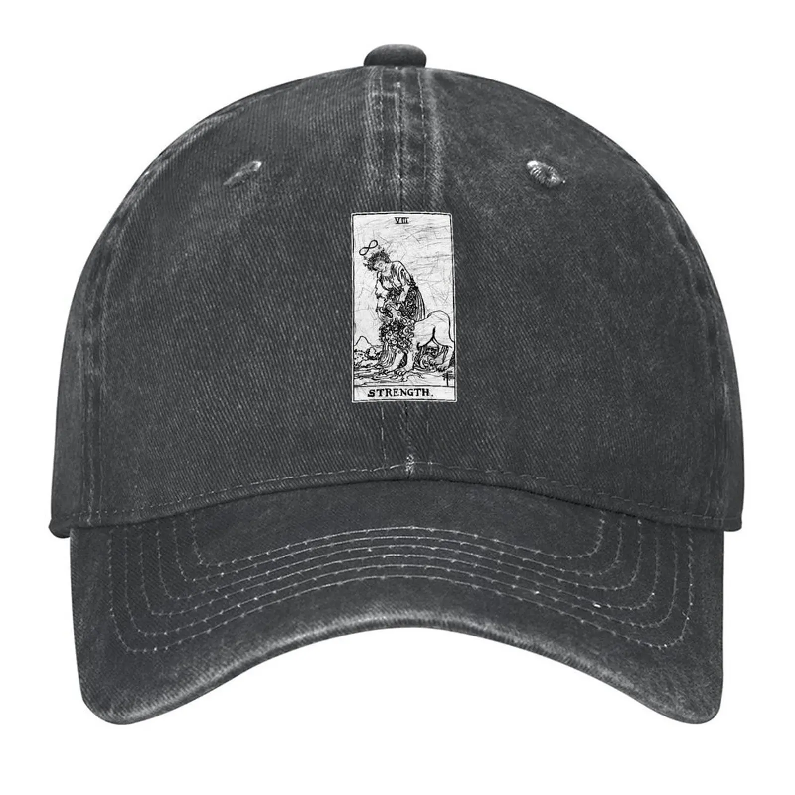 

Strength Tarot Card - Major Arcana - fortune telling - occult Baseball Cap New In Hat fishing hat Beach Men Women's
