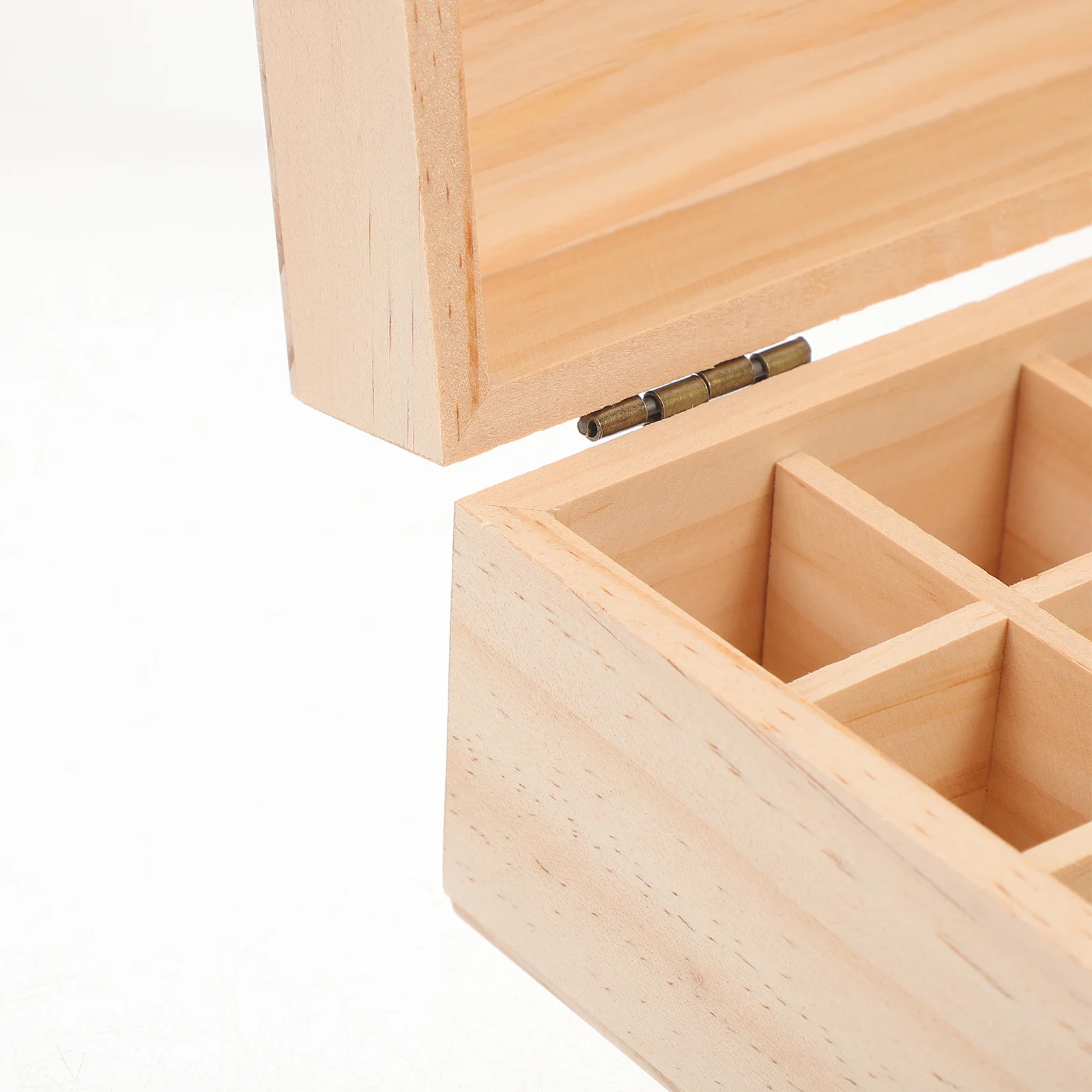 

12-Grid Essential Oil Storage Box Wood Organizer Case For Bottles Multi-Grid Wooden Holder Practical Long-Term Use With