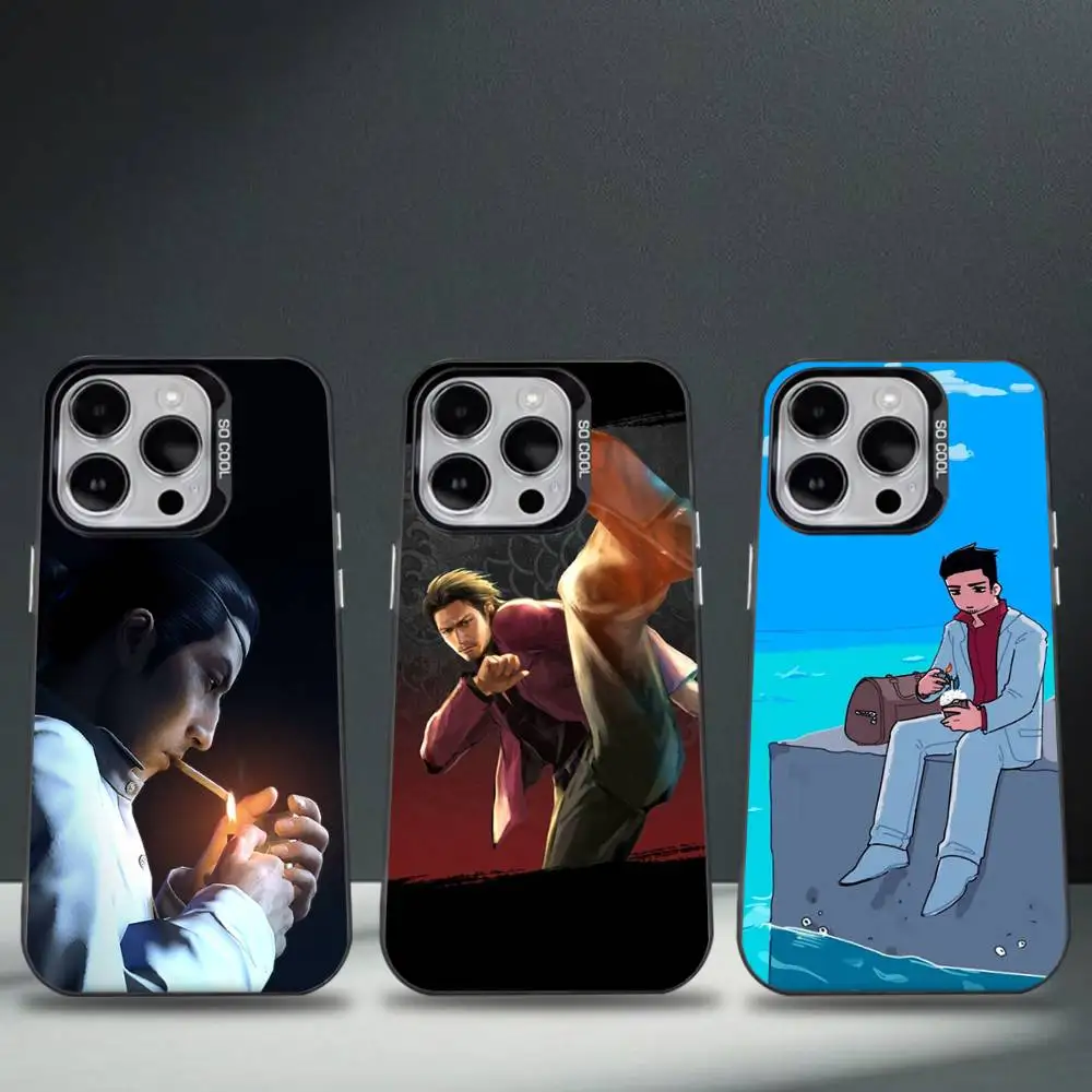 

Yakuza 0 Game Phone Case For iPhone 16,15,14,13,12,11,8,7,Pro,Max,Plus,Mini,XS,SE Anti Fall Black Matte Hard