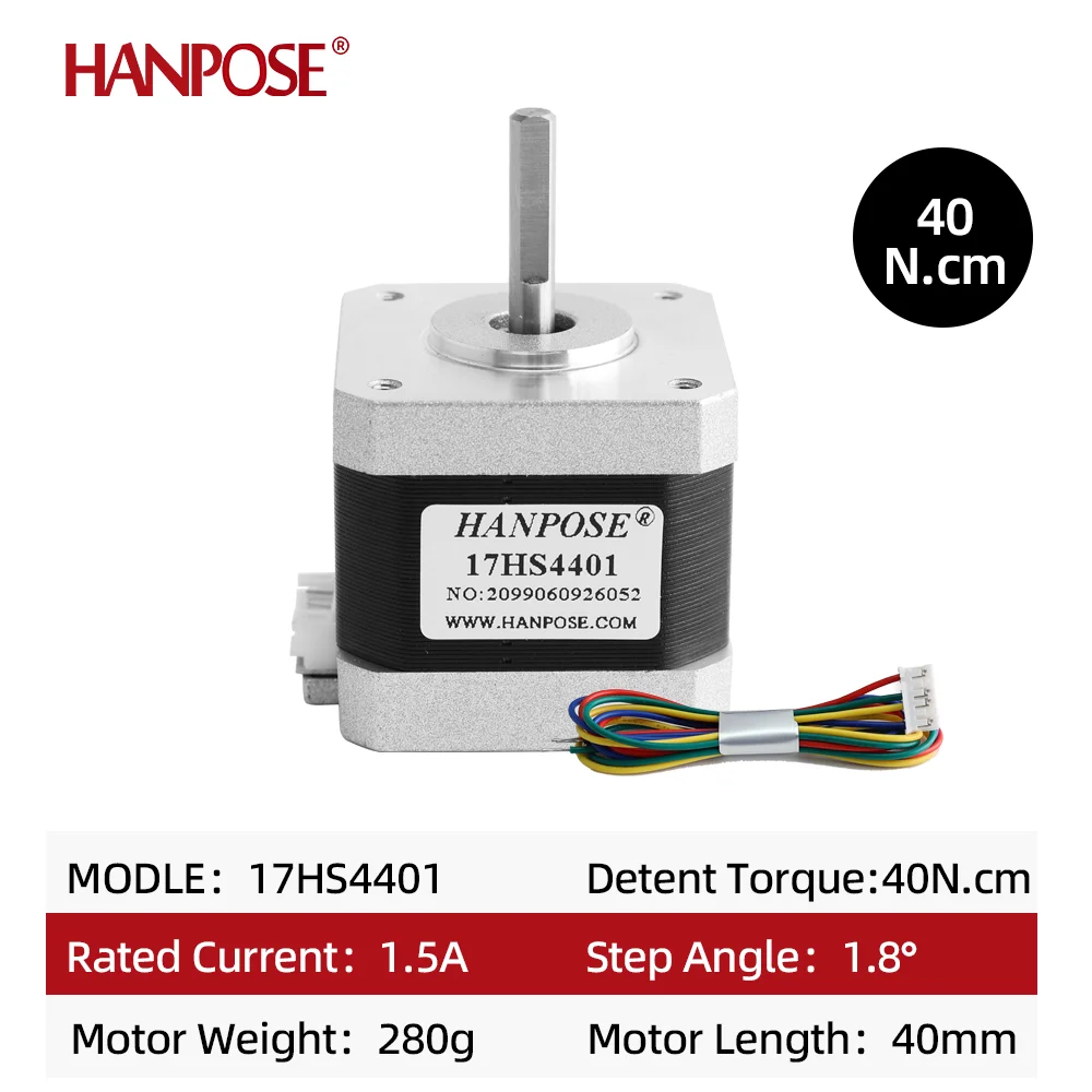 40MM Height 4-lead Nema17 non captive Stepper Motor 42 motor Nema 17 motor 1.5A 40N.CM 17HS4401 for 3D printer motor and CNC XYZ