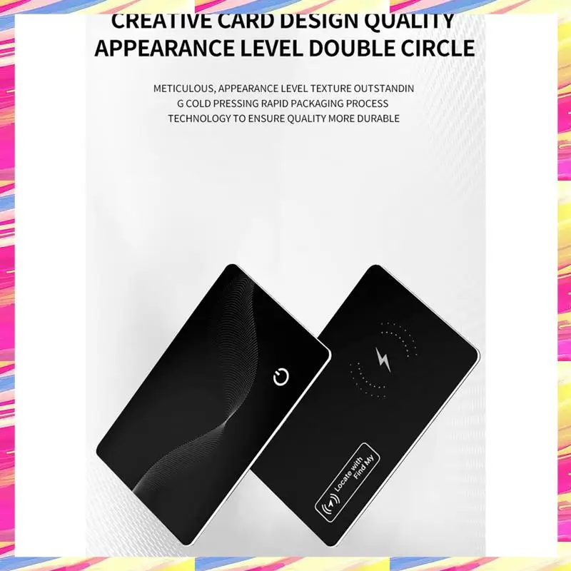 AIAI Anti-Loss Location Tracking Card GPS Locator Smart Tag Support Wireless Charging