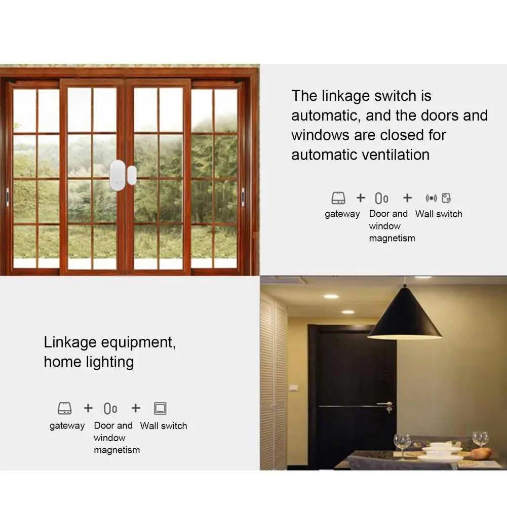 Door Sensor 1 Set Intelligent Wide Applications Home Security  Practical Wireless Door Sensor for Drawer