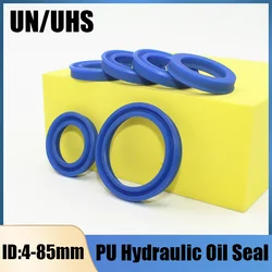 UN/UHS/UNS Radial Shaft Hydraulic Seal ID 4-85mm Polyurethane Piston Shaft Piston Rod PU Single Lip U-shaped Cup Oil Seal 5pcs