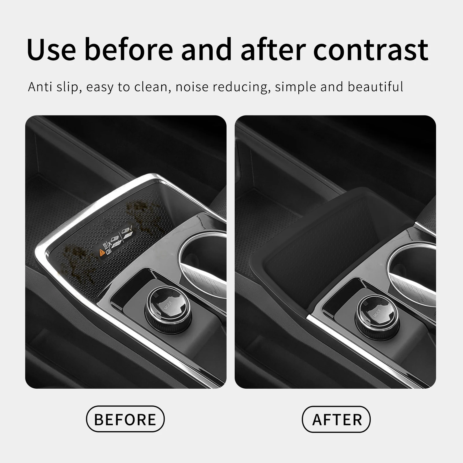 

ZUNDUO для Chevrolet Equinox 2024 2025, противоскользящая накладка, силиконовый защитный коврик для беспроводной зарядки, автомобильный коврик для грязи, аксессуары для интерьера