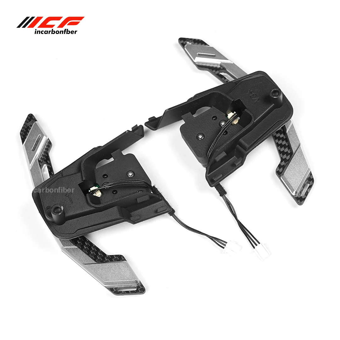 ICF Carbon Fiber Aluminum Alloy Steering Wheel Magnetic Shift Paddle For Golf MK7 MK7.5Golf R Scirocco Multi Color Shift Paddles