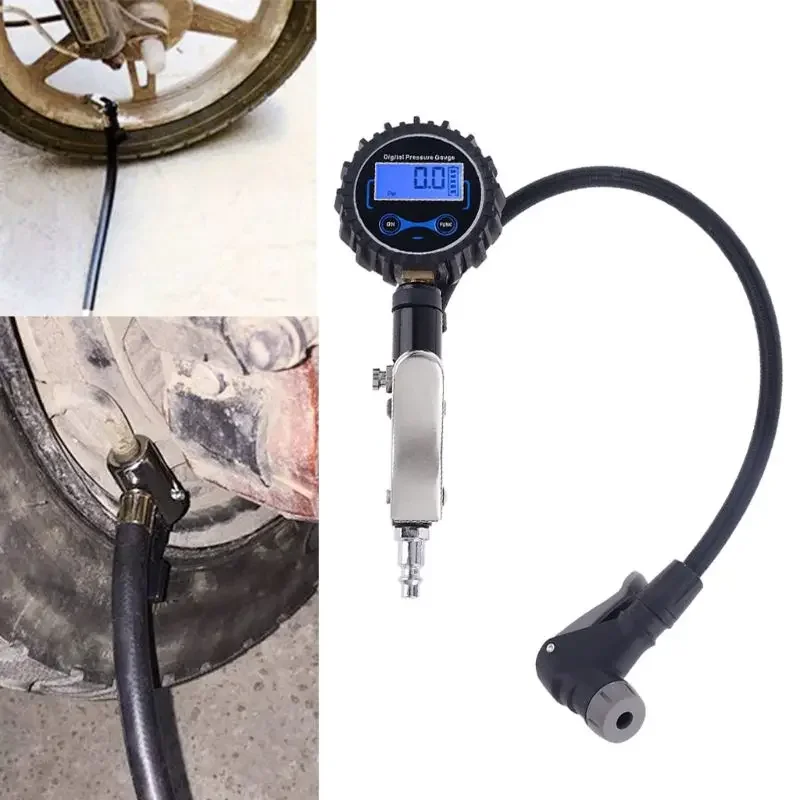 Digital Tire Inflator with Pressure Gauge Heavy Duty Auto Air Inflating 0-200