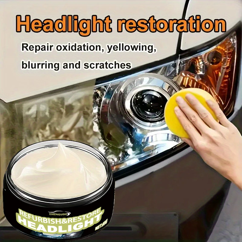 1 Piece of Glass Polishing Compound Cleaner, Window Cleaner, Glass Scratch Remover, Car Glass Cleaning Powder Paste, Safe Windshield Polishing Wax