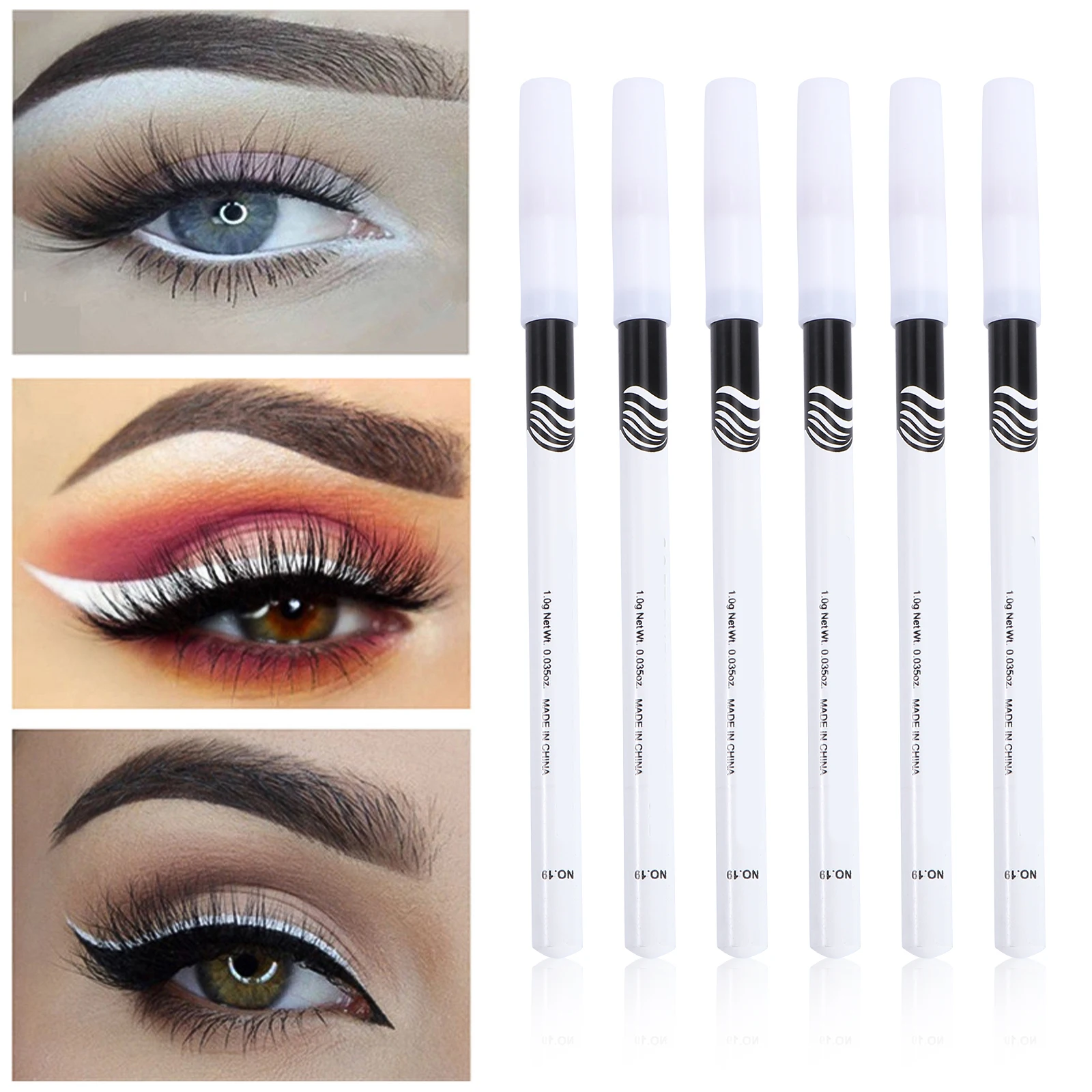 

12pcs Professional White Eyeliner Pen Highlighter Makeup Pencil Cosmetic Tool