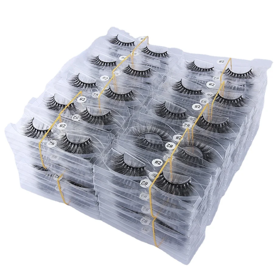 Faux Mink Hair False Eyelashes Wholesale 10/30/50 pairs 3D Faux Mink Lashes Natural Beauty Makeup Extension Eyelashes Package