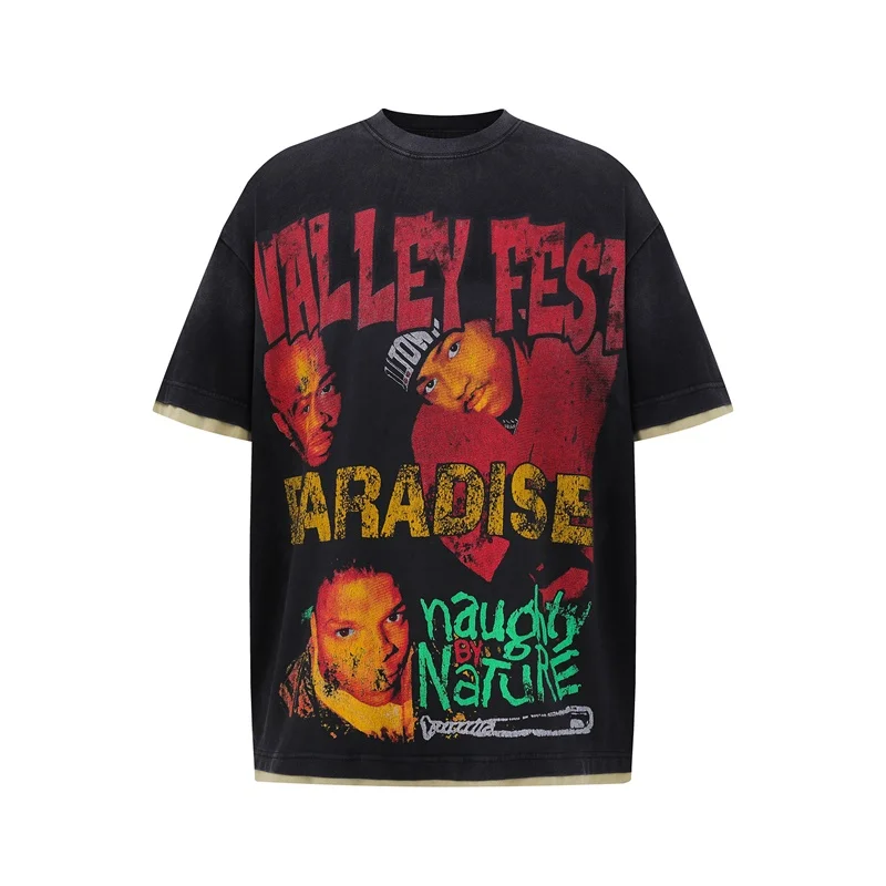 

VALE Европейская и американская модная брендовая модная персонализированная футболка