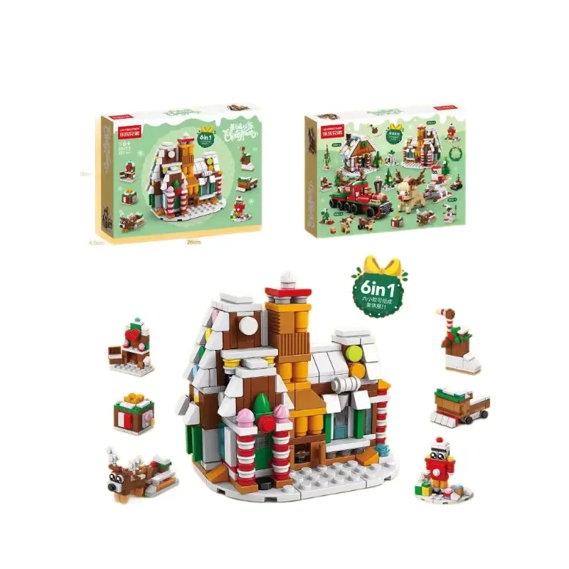 Christmas Village Building Set Tree House Mini Bricks Building Blocks Toys for Children Girls 7 to 10 Year Adults Block Boy Gift