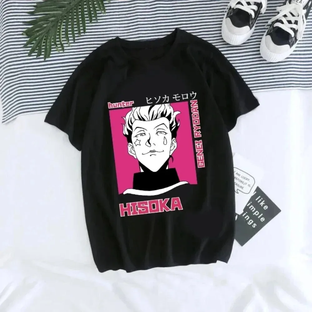 Anime Hunter X Hunter T-Shirt Japanischer Manga Hisoka Killua Zoldyck Lustige Mode Harajuku Kawaii T-Shirt Damen Y2K Kleidung – Detail 9