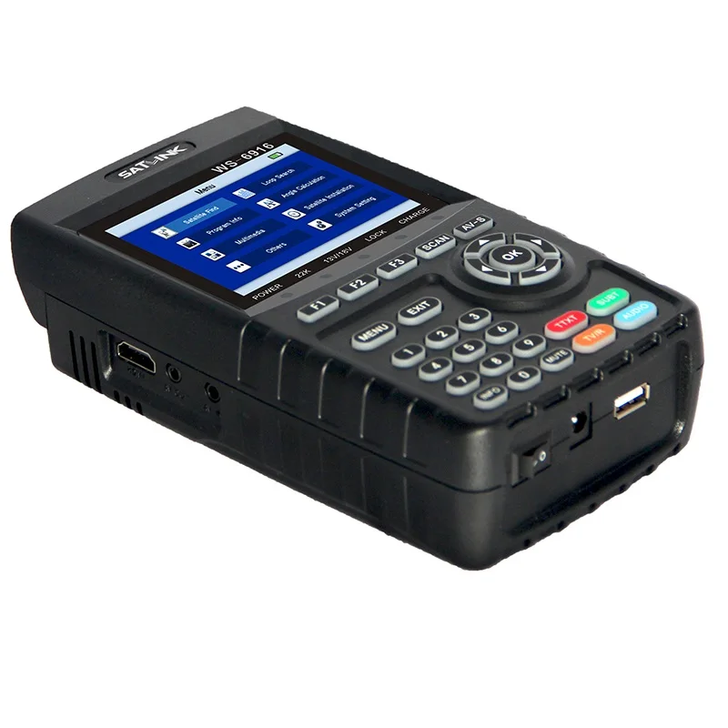 Satlink WS-6916 DVB-S2 digital Satellite Finder meter MPEG-2/MPEG-4 Full h.264 DVB S2 WS6916 Sat Finder Meter