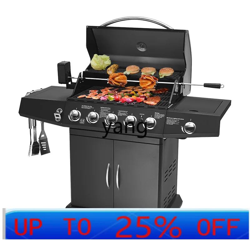 

LH Large Outdoor Grill Courtyard Gas Villa Barbecue Grill Stew Oven