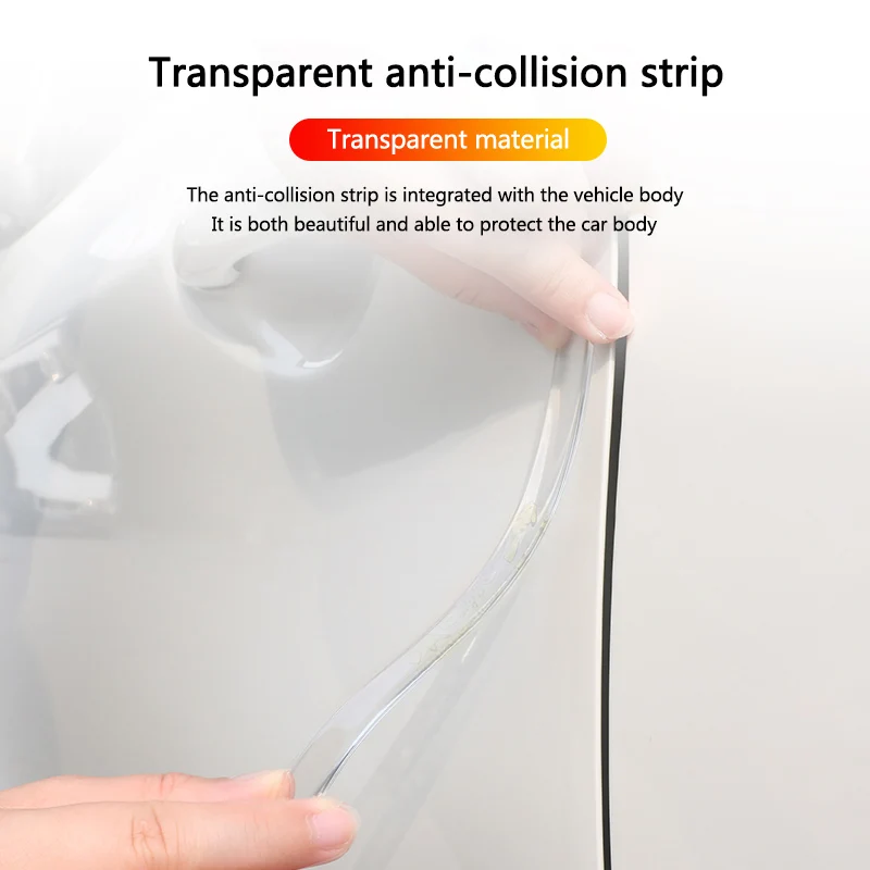 Car Door Edge Transparent Anti Scratch Protection Strip For Porsche Panamera Cayenne Taycan 911 718 Macan Carrera-GT 928 944 968