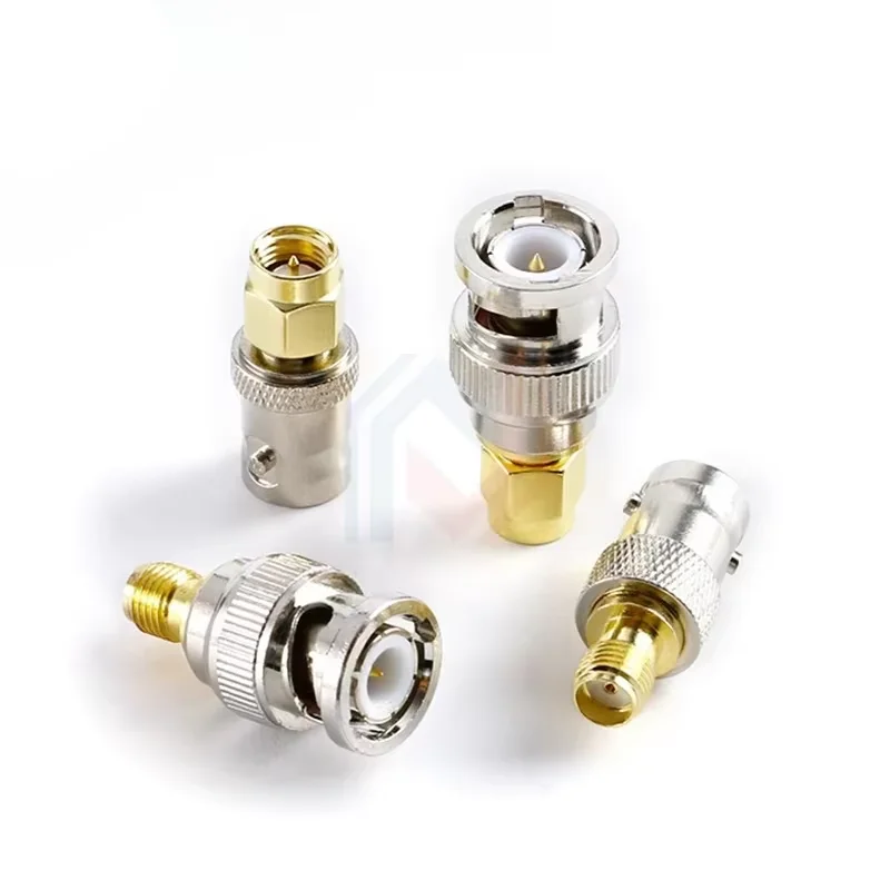 1Pcs SMA to BNC Adapter Male to Female RF Connector Kit for Antenna Extension Cable BNC-SMA Connectors