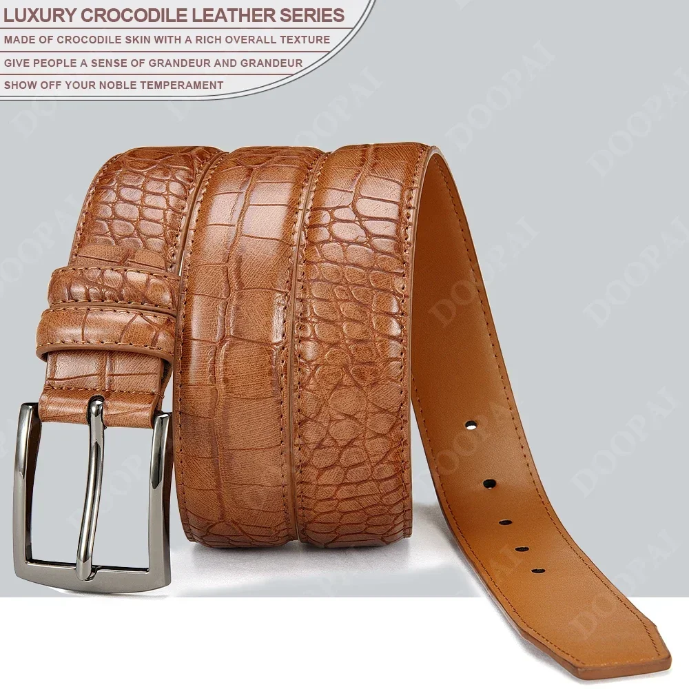 Men Top Quality PU Luxury Leather Waist Strap Black Male Automatic Buckle Jeans Belts for Men