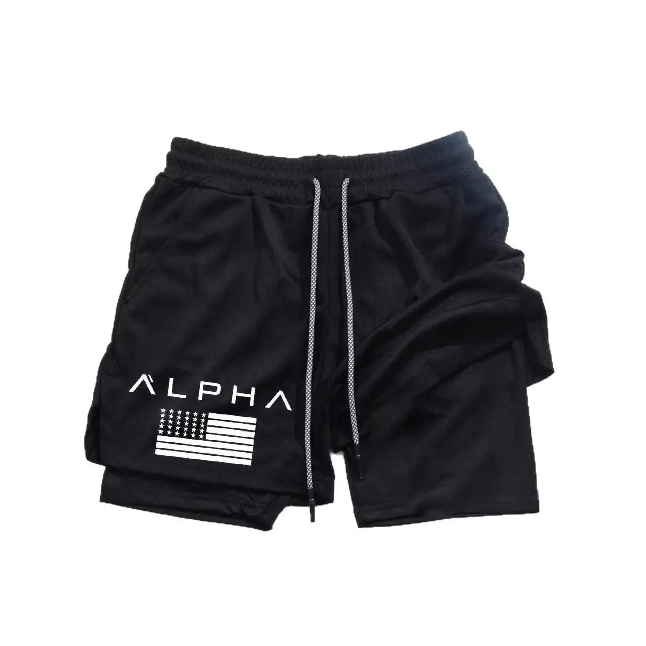 Running Basketball 2 in 1 2026 Quick Dry Men's Gym Sports Shorts Workout Jogging Pants Breathable Phone Pants M-3XL