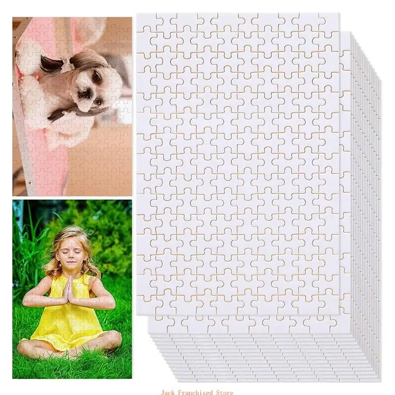 15 Sets Blank Sublimation-Puzzle Blank for DIY Puzzle Heat Press