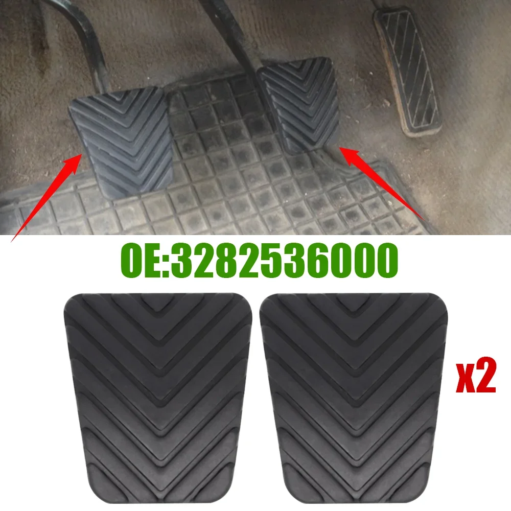 2x 3282536000 Car Brake Clutch Pedal Pad Cover For Hyundai Accent Elantra Sonata Tucson i20 i30 Mitsubishi Pajero Montero Lancer