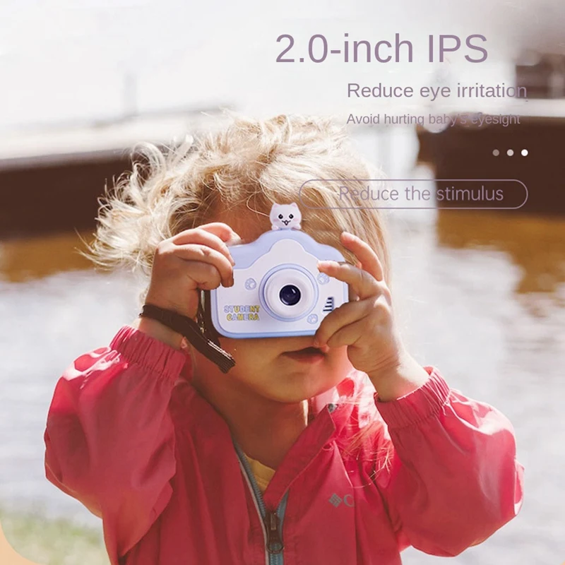 Fotocamera per bambini Mini fotocamera digitale videocamera 1080P con scheda SD da 32GB per regali per bambini per bambini