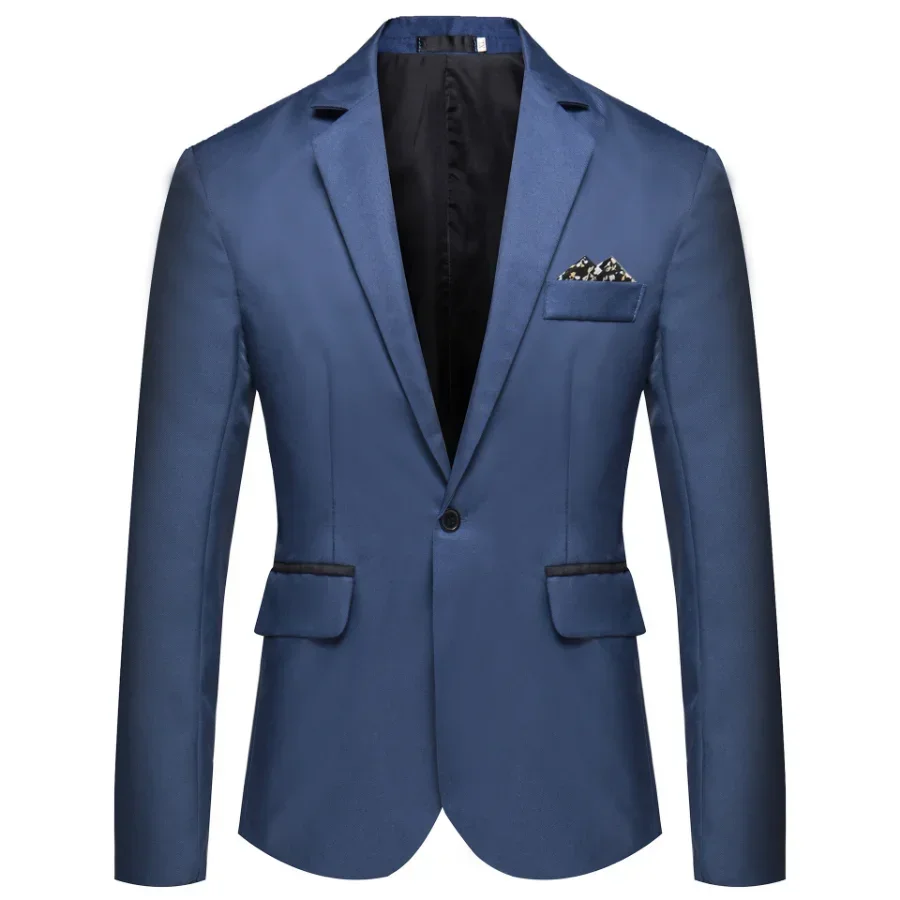 2024 chaqueta Formal de oficina para Hombre, trajes, moda sólida, vestido de boda, traje, chaqueta, abrigo, chaqueta informal de gran tamaño para