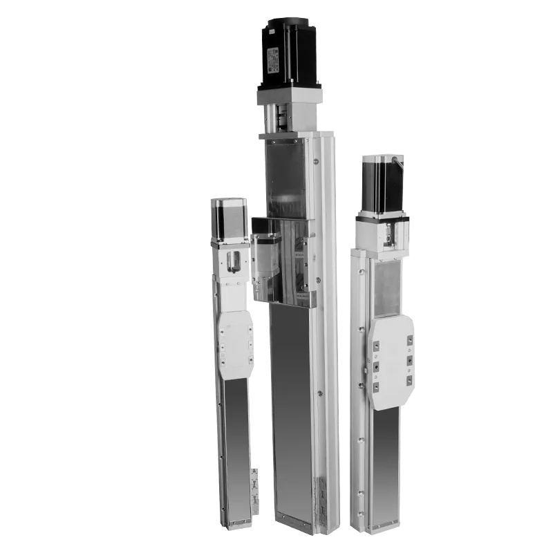 Vertical Load Capacity 80kg Linear Motion 0.01mm Position Accuracy Rail Guide System Built-in Ball Screw Actuator