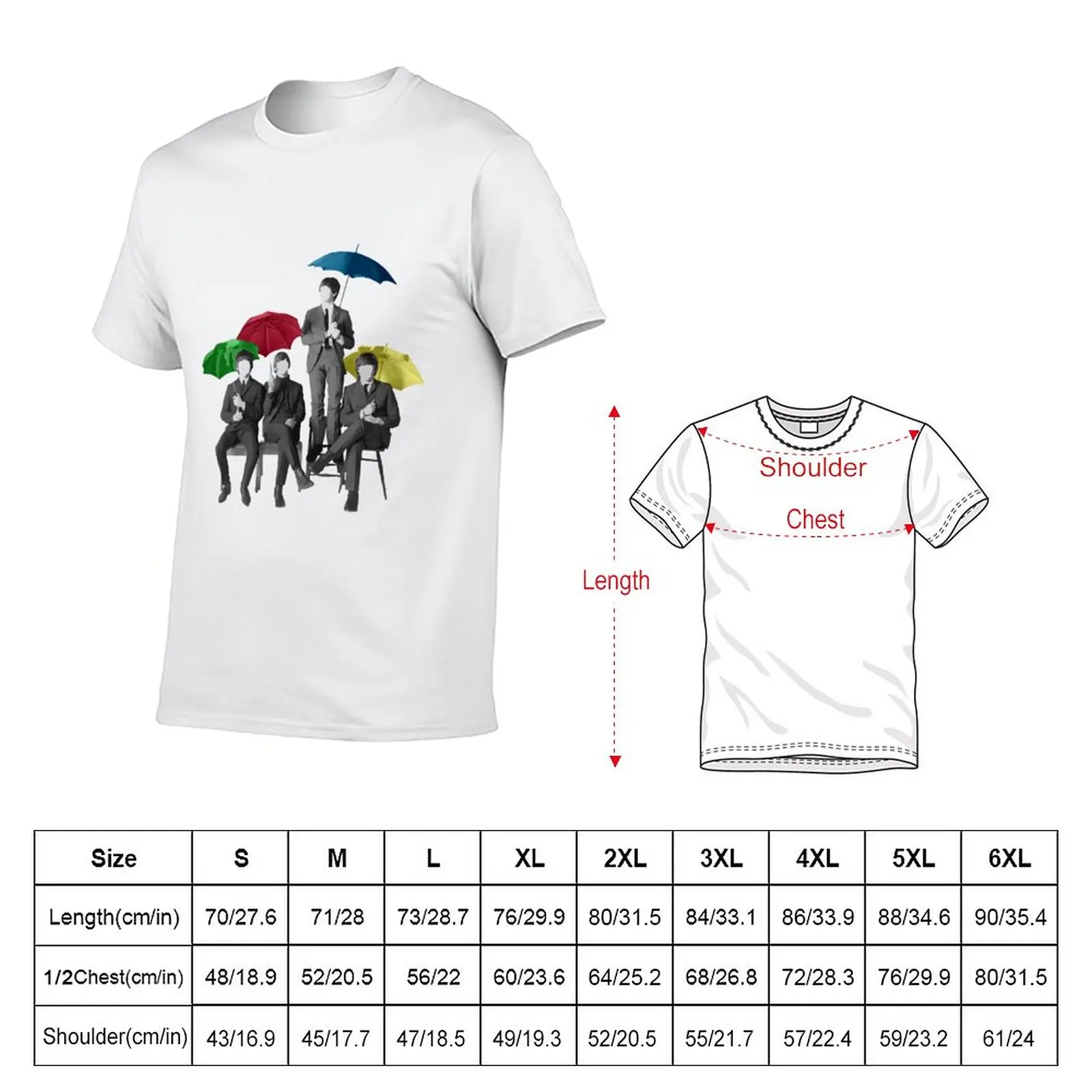 New Umbrella Fab Four T-Shirt korean fashion quick drying t-shirt men clothes