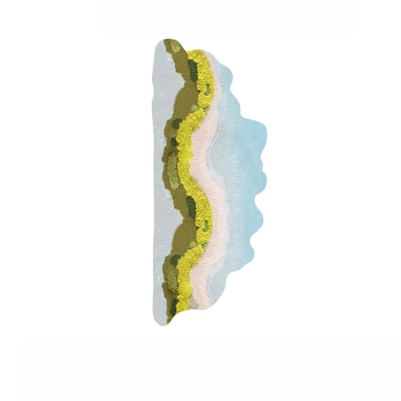 

Maldives bedside handmade wool blue villa premium bay window tatami floor mat